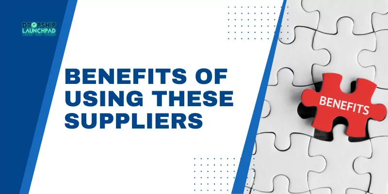 Benefits of Using These Suppliers