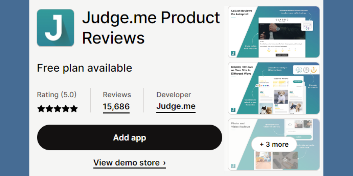 Best Free Shopify Apps: Judge.me —Product Reviews