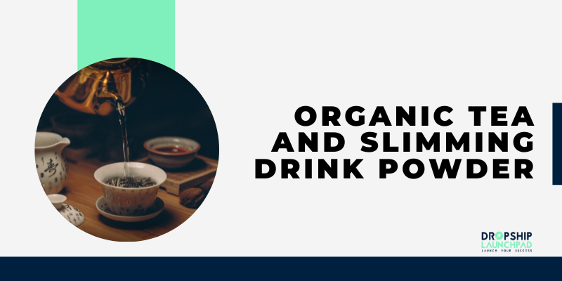 Organic tea and slimming drink powder