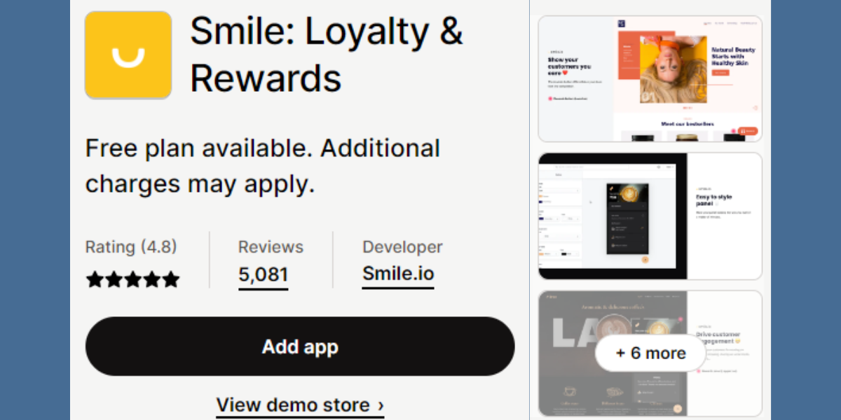 Best Free Shopify Apps: Smile Rewards  Loyalty