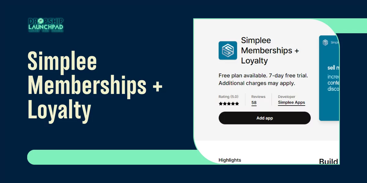 Shopify membership App- Simplee Memberships + Loyalty