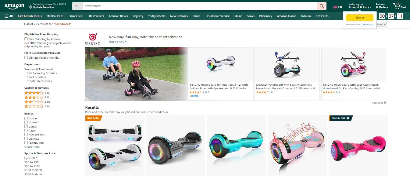 Best Hoverboard Dropshipping Suppliers: Amazon