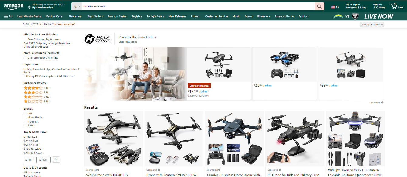 Best Drone Dropshipping Suppliers: Amazon