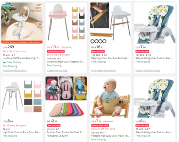 Best dropshipping Baby Products: Baby Feeding Chair