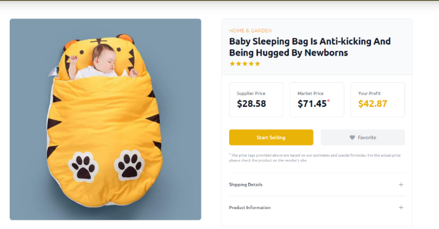 Best Kidswear Dropshipping Products: Baby Sleeping Bag