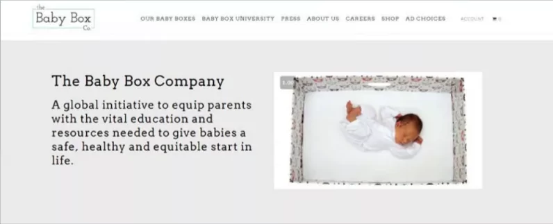 Baby dropshipping stores: BabyBox.co
