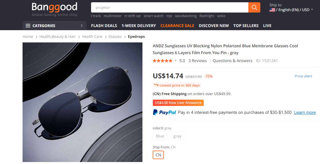 Banggood - Discover Affordable Elegance in Dropshipping Sunglasses