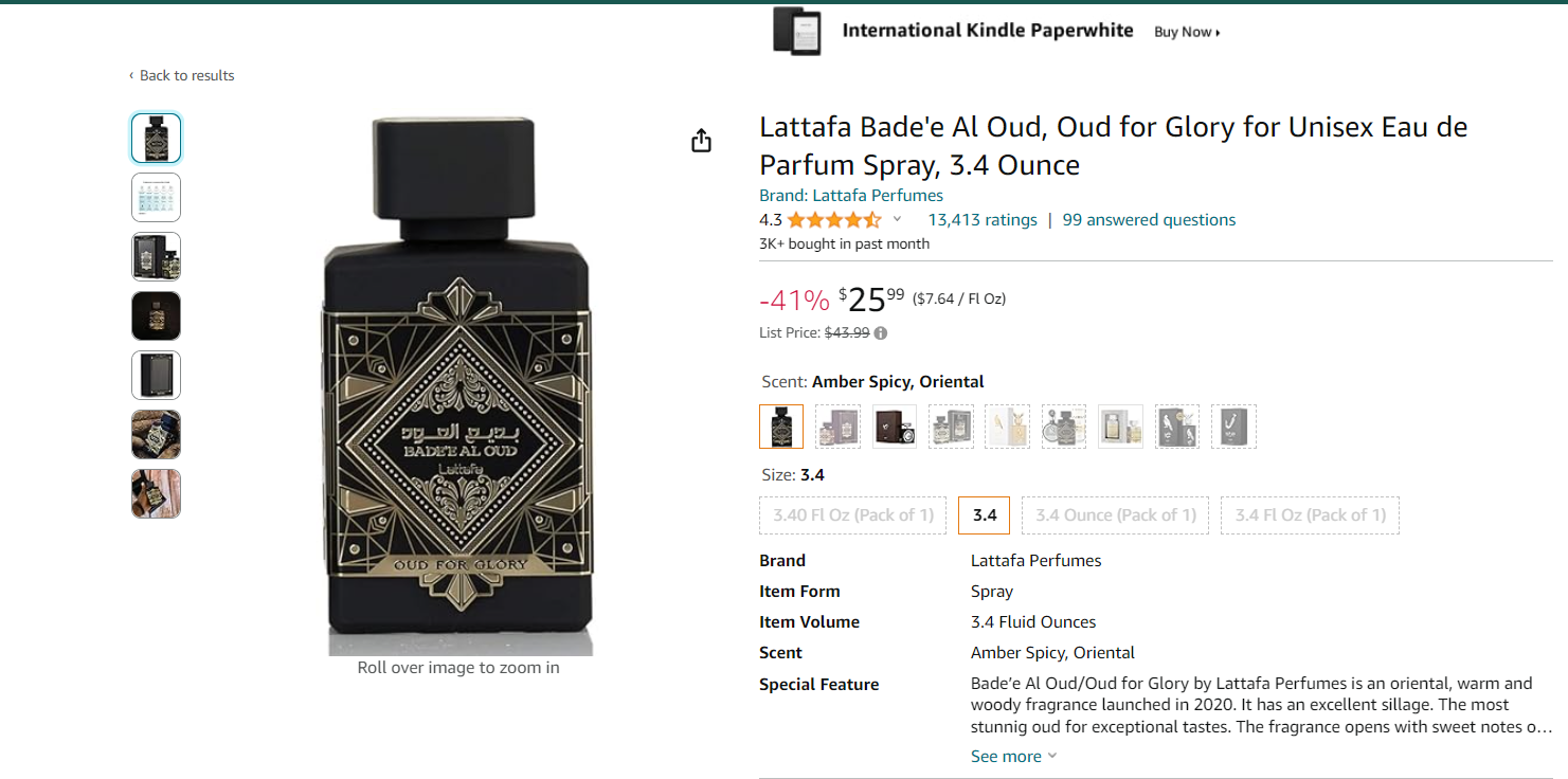 Best Oud Perfume - Lattafa Bade'e Al Oud, Oud for Glory for Unisex