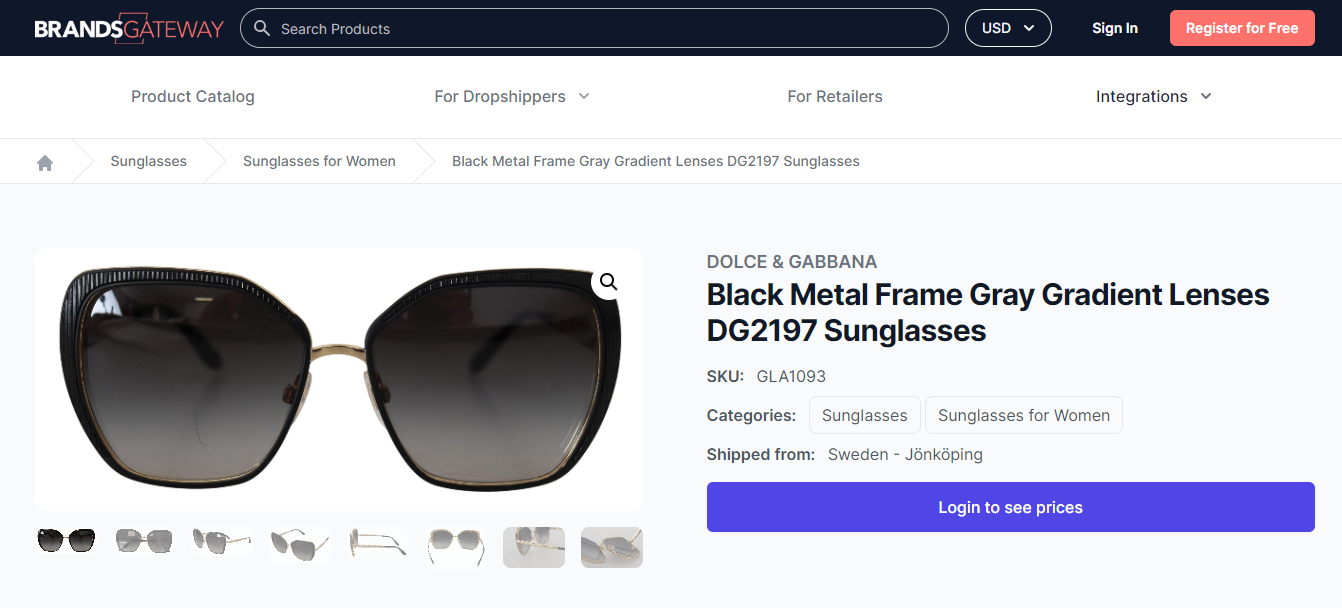 BrandGateway - Elevate Your Dropshipping Business with Luxury Sunglasses