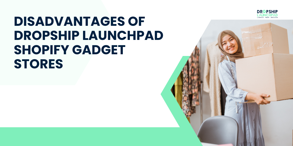 Disadvantages of Dropship Launchpad Shopify Gadget Stores