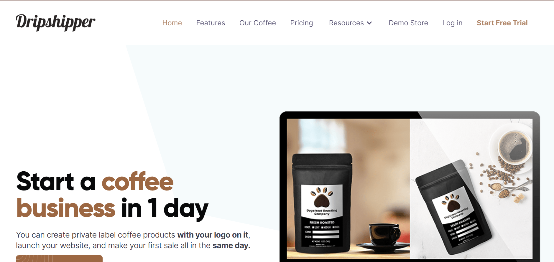 Best Coffee Dropshipping Suppliers: Dripshipper - Private Label