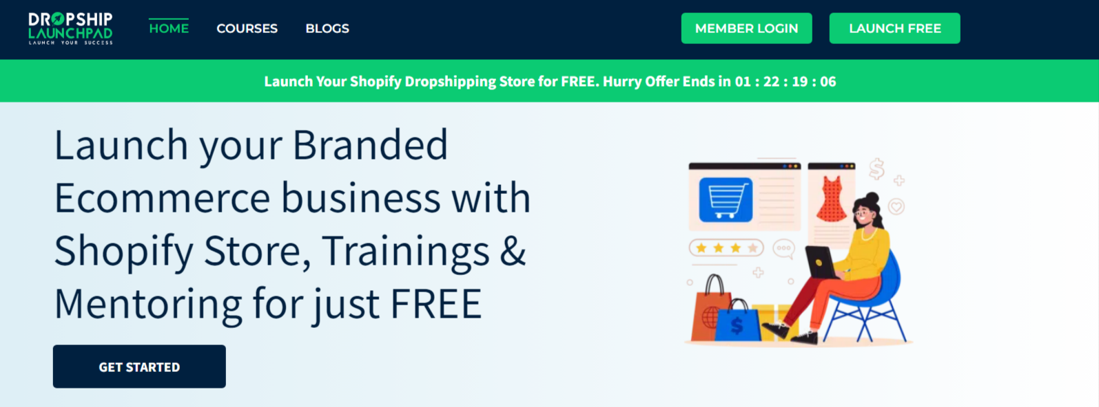 Drone Shopify website product sourcing on Dropship Launchpad