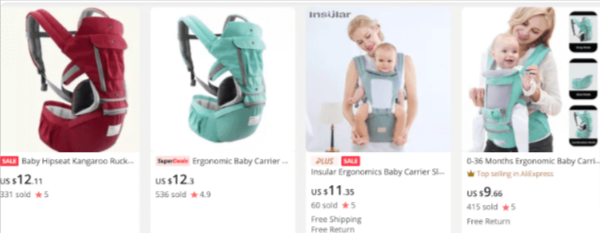 Best dropshipping Baby Products: Ergonomic Baby Carrier