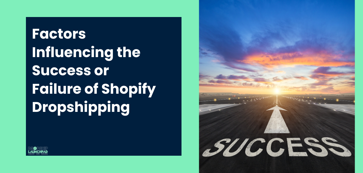 Factors influencing the success or failure of Shopify dropshipping