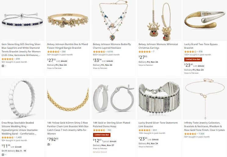 1. Jewelry and Accessories