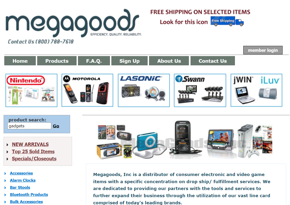 Best Gadget Dropshipping Suppliers: MegaGoods