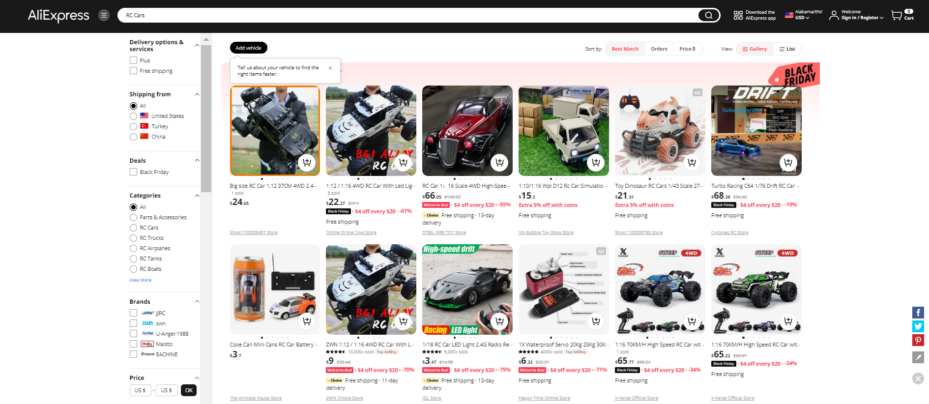 Best Toy Dropshipping Products: RC Cars