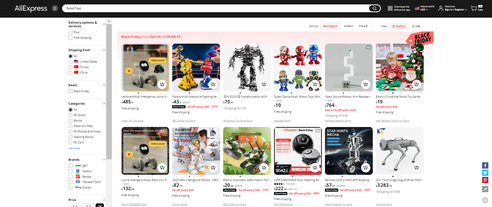 Best Toy Dropshipping Products: Robot Toys