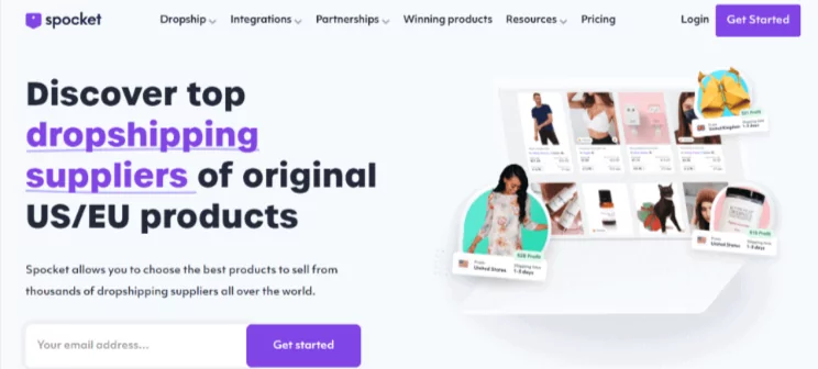 US Dropshipping Suppliers for Shopify: Spocket