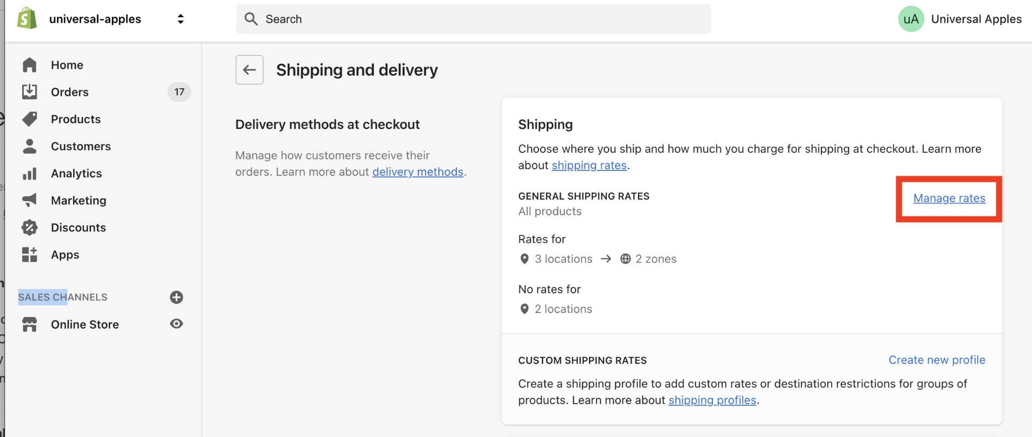Shopify Account Setup: Configure Shipping Options