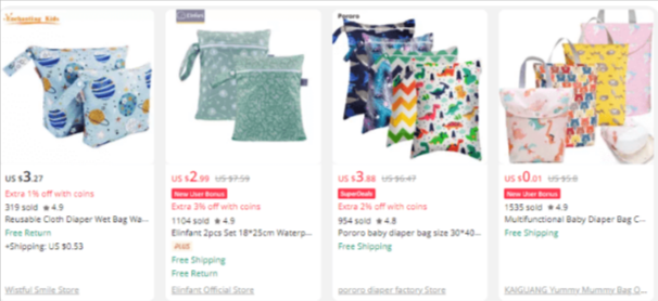 Best dropshipping Baby Products: Waterproof Diaper Bag