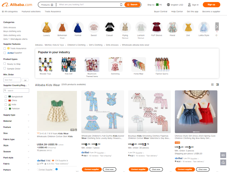Alibaba: Your Go-To Kidswear Dropshipping Hub