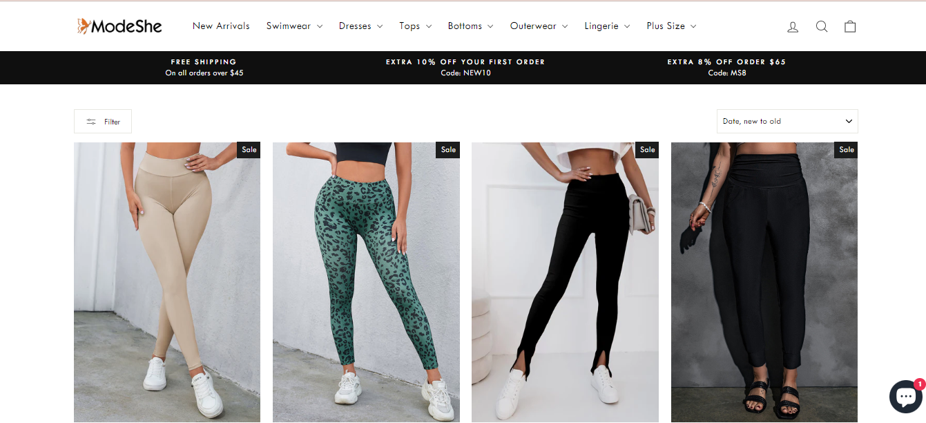 ModeShe - Elevate Your Dropshipping Experience with Trendy Leggings Options