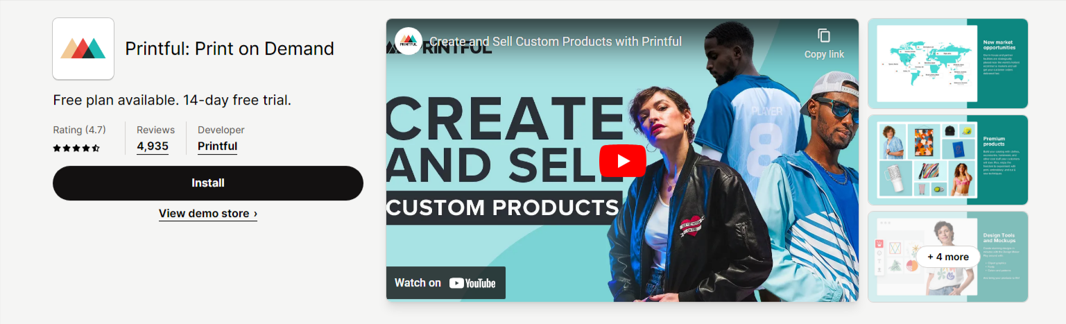 Best Free Dropshipping Apps for Shopify: Printful