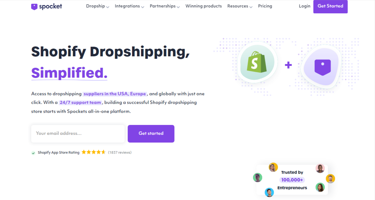 Shopify Apps for Dropshipping Apparel: Spocket