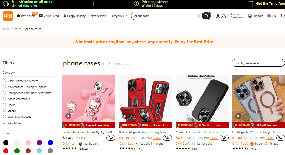 Temu: Navigating the Realm of Chinese E-commerce for Phone Case Dropshipping