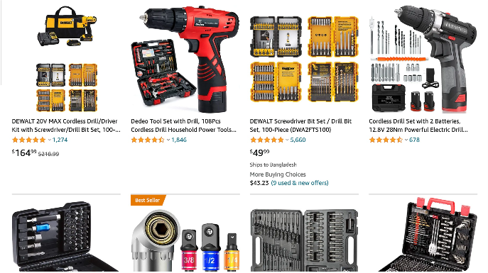 Drill And Screwdriver Tool Sets