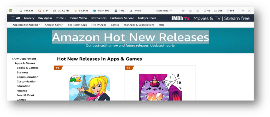 Amazon Hot New Releases