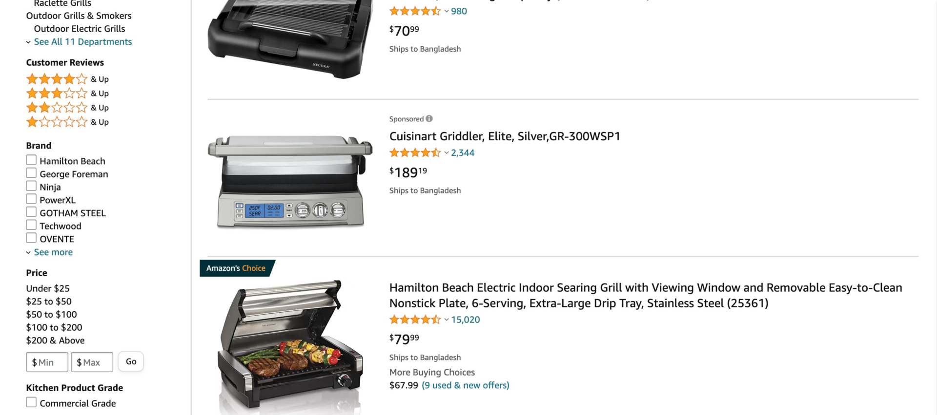 high-ticket dropshipping product Indoor Grill