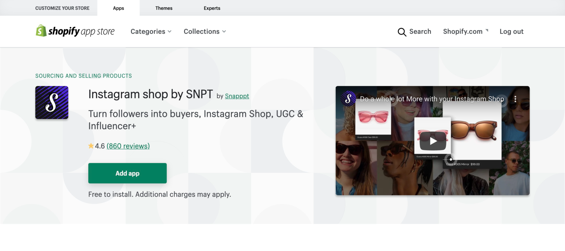Instagram Shop by Snapppt 