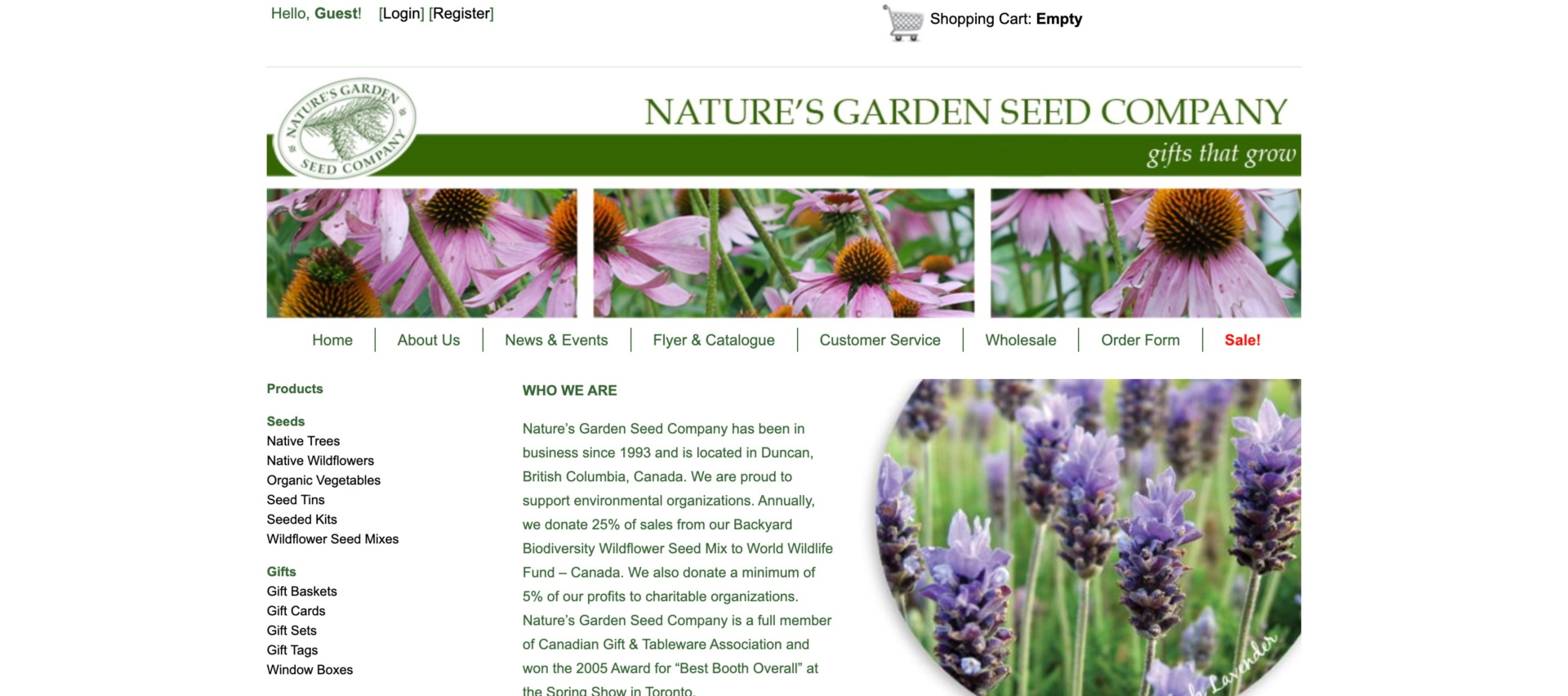 Natures Garden Seed (Gardening Dropshipper)