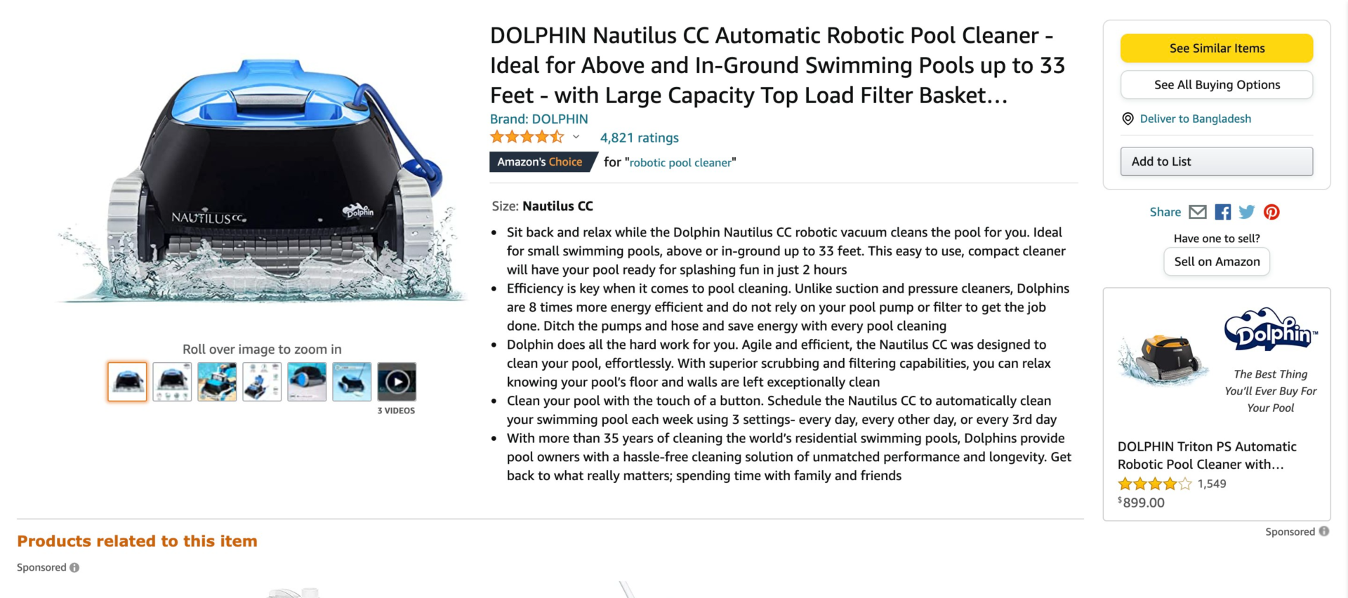 Robotic pool cleaner 