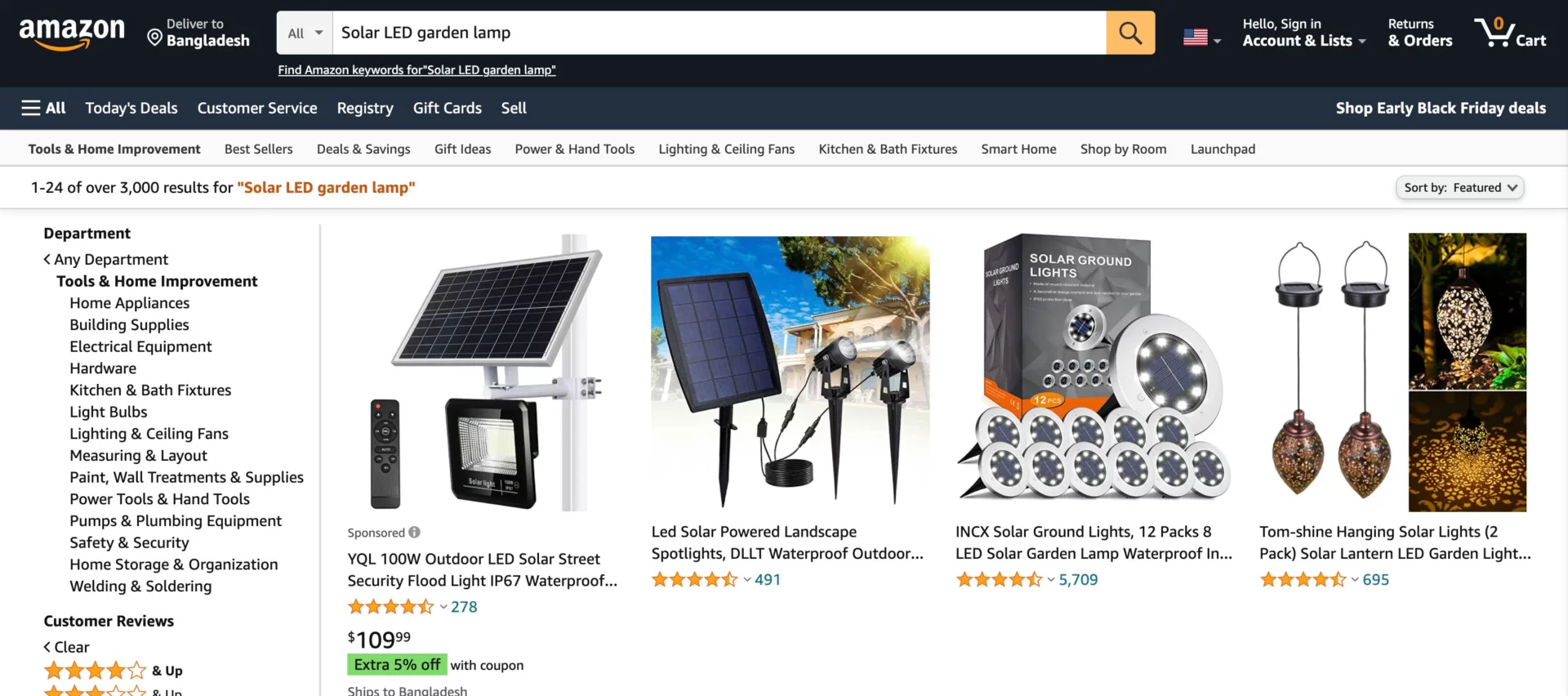 high-ticket dropshipping products Solar LED Garden lamp 