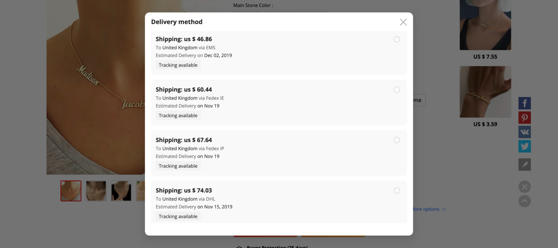 Fast shipping by AliExpress Standard Shipping with DHL 