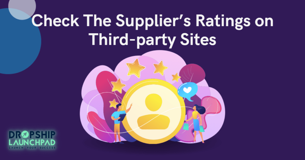 Check the supplier's ratings on third-party sites