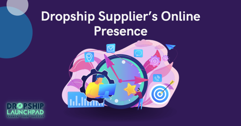 Dropship Supplier's Online Presence