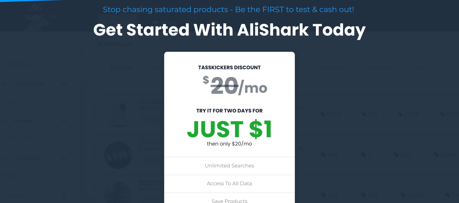 AliShark pricing