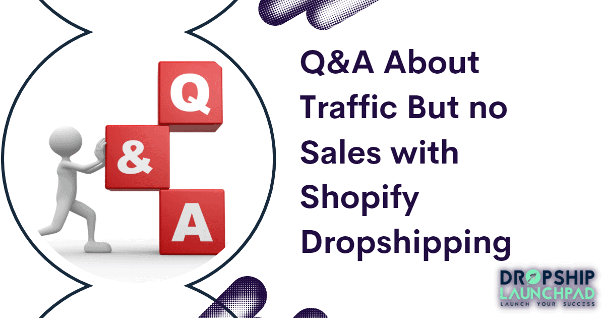 Q&A About traffic but no sales with Shopify dropshipping