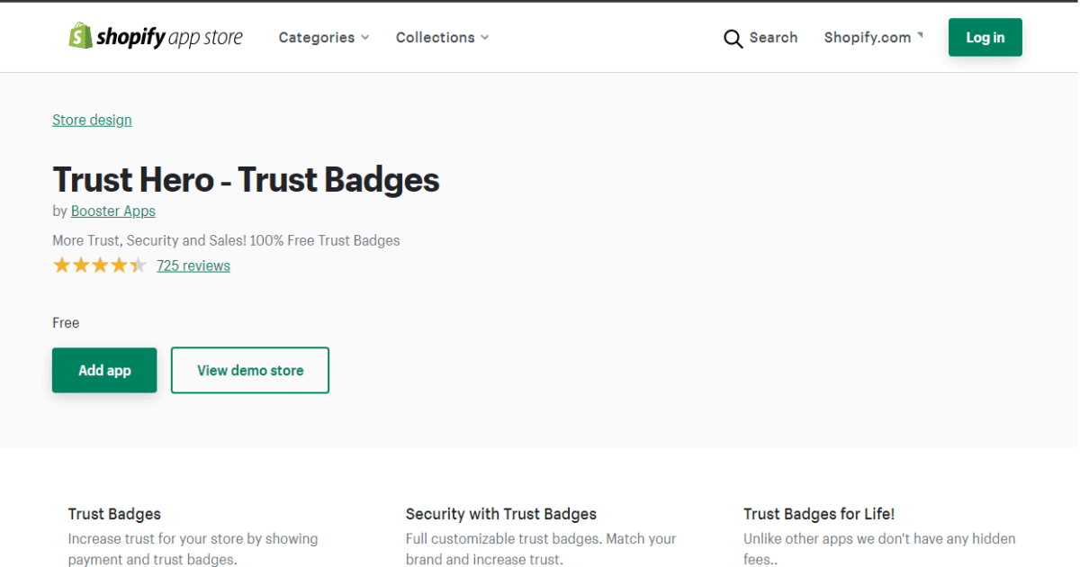 App #1: Trust Hero ‑ Trust Badges