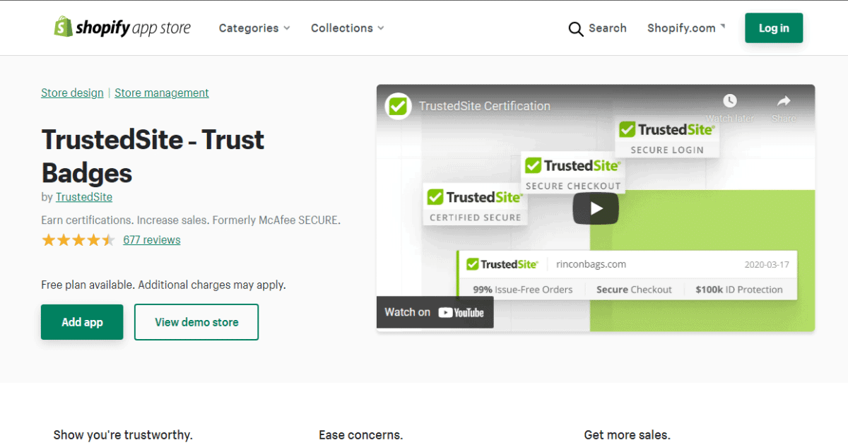 App #5: TrustedSite ‑ Trust Badges by TrustedSite