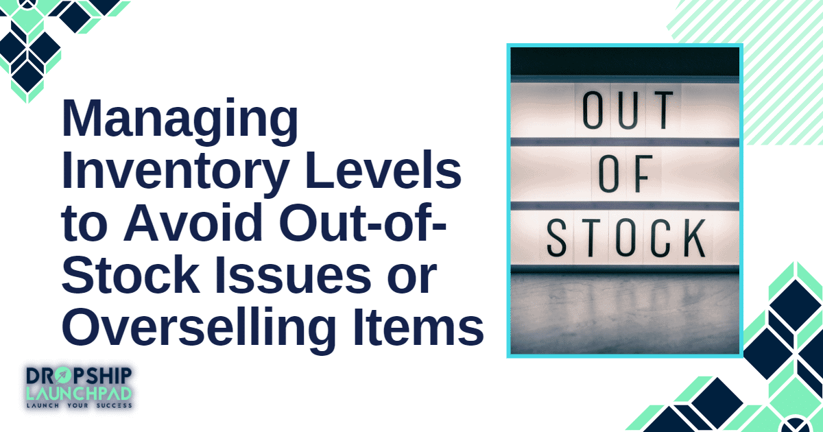 Challenge 6: Managing inventory levels to avoid out-of-stock issues or overselling items