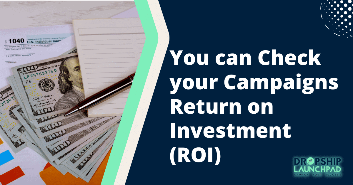 You can check your campaigns' return on investment (ROI).