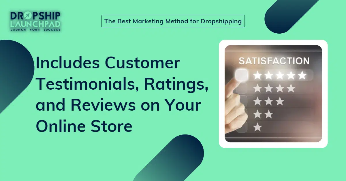 customer testimonials, ratings, and reviews on your online store