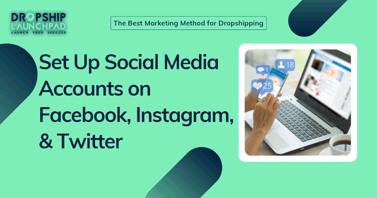 Set up social media accounts on Facebook, Instagram, and Twitter