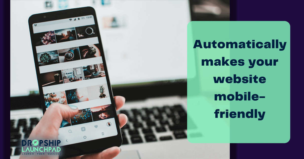 Automatically makes your website mobile-friendly