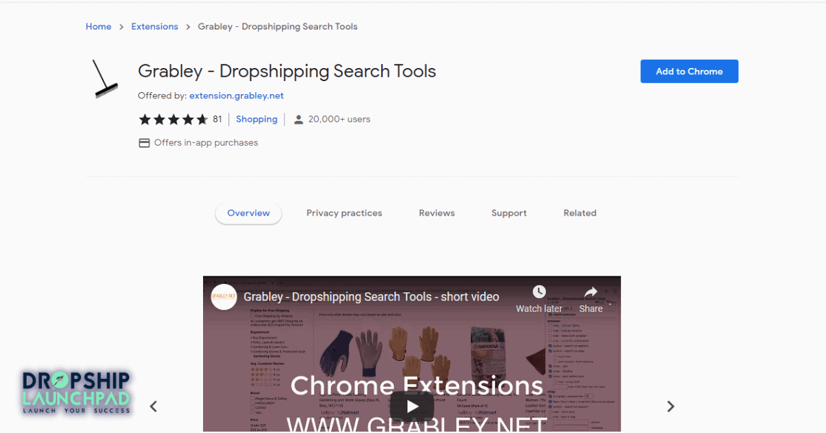 Grabley - Dropshipping Search Tools